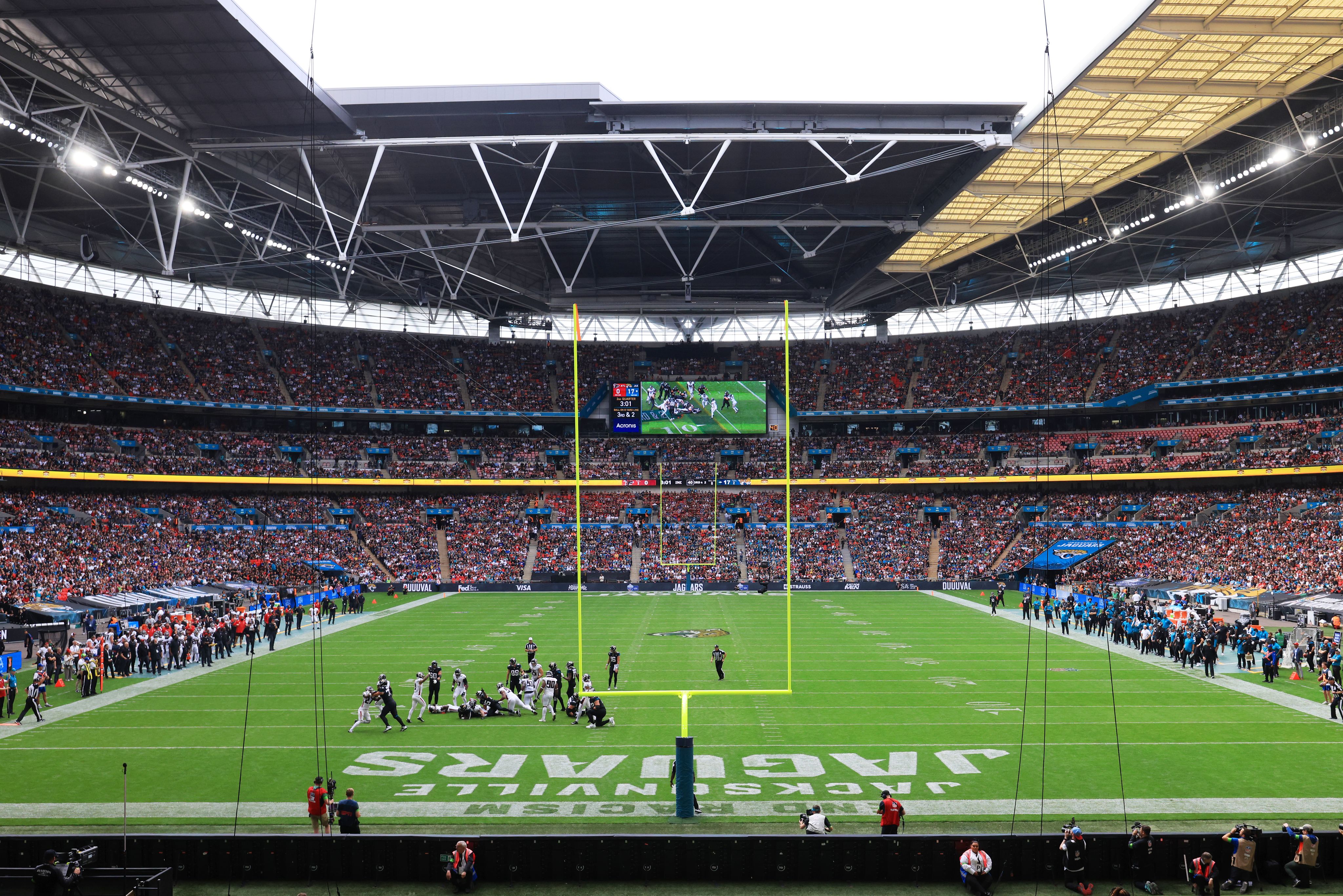 The Wembley pitch in NFL mode